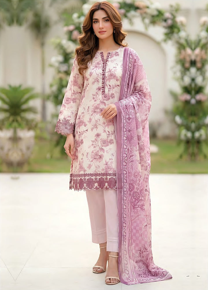 Essentials by Lakhany Unstitched Printed Lawn 3 Piece Suit LSM26UEL LG-MM-1035 - Summer Collection