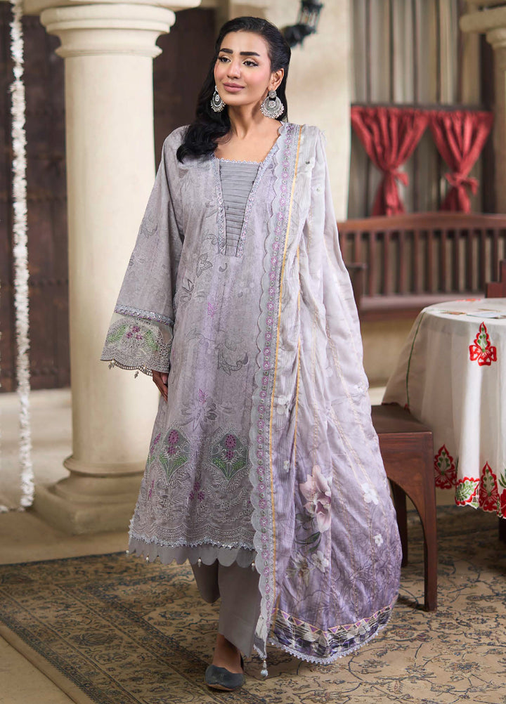 Applique Kari by Al Zohaib Unstitched Embroidered Lawn 3 Piece Suit AZ26AVI D-09 - Summer Collection