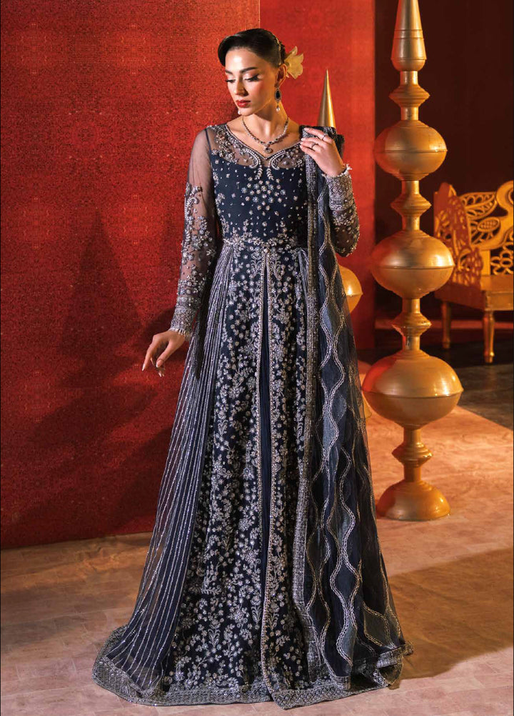 Zarmina by Zariya Unstitched Embroidered Bareeze Net 3 Piece Suit ZRY26UZ ZB50046 - Festive Collection