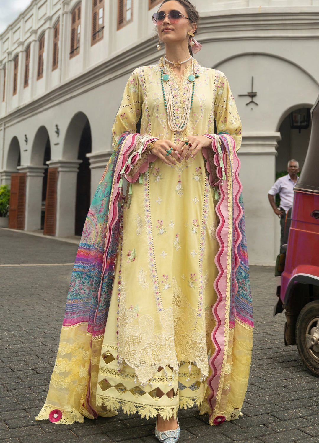 Neroli By Annus Abrar Unstitched Embroidered Lawn 3 Piece Suit ABR26UNL 06 Baneera - Festive Collection