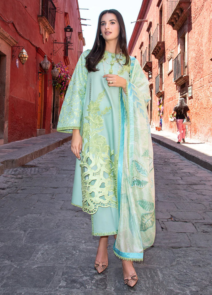 Hemline Odyssey by Mushq Unstitched Embroidered Lawn 3 Piece Suit MU26UHO HUNSS250410 PALOMА - Summer Collection