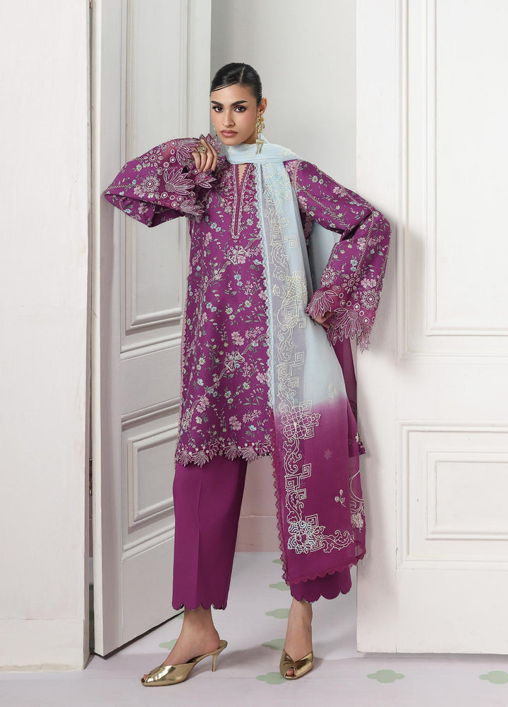 Q Prints by Qalamkar Unstitched Printed Lawn 3 Piece Suit QLK26UQL Brise QQP-09 (A) - Summer Collection