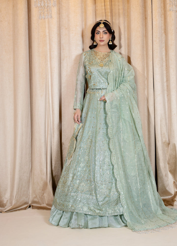 Maah-e-Noor Raum by Sarb Unstitched Embroidered Zari Tissue 3 Piece Suit RS26UMN MWF-07 - Wedding Collection