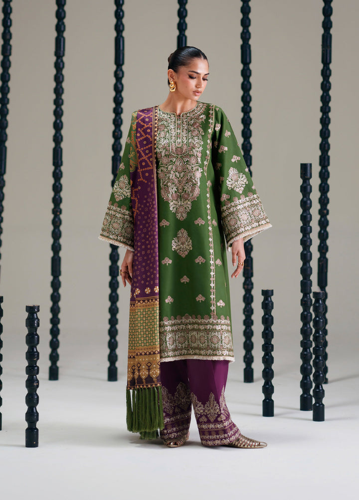 Amour by Bin Ilyas Unstitched Embroidered Lawn 3 Piece Suit BI26ULA 183B - Festive Collection