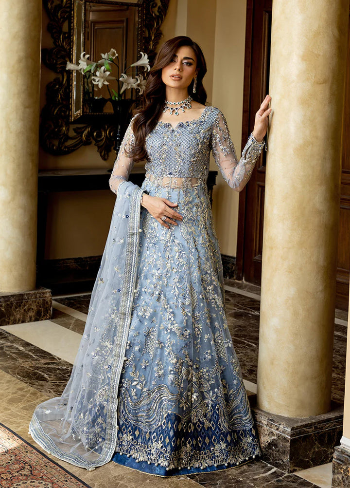 Darling by Mushq Unstitched Embroidered Net 4 Piece Suits MU25DW Kiara - Wedding Collection