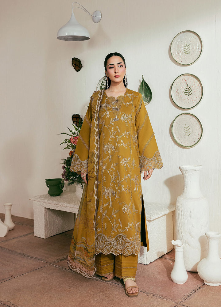 Zync by Florent Unstitched Embroidered Lawn 3 Piece Suit FL26ULZ FZ-2B - Summer Collection