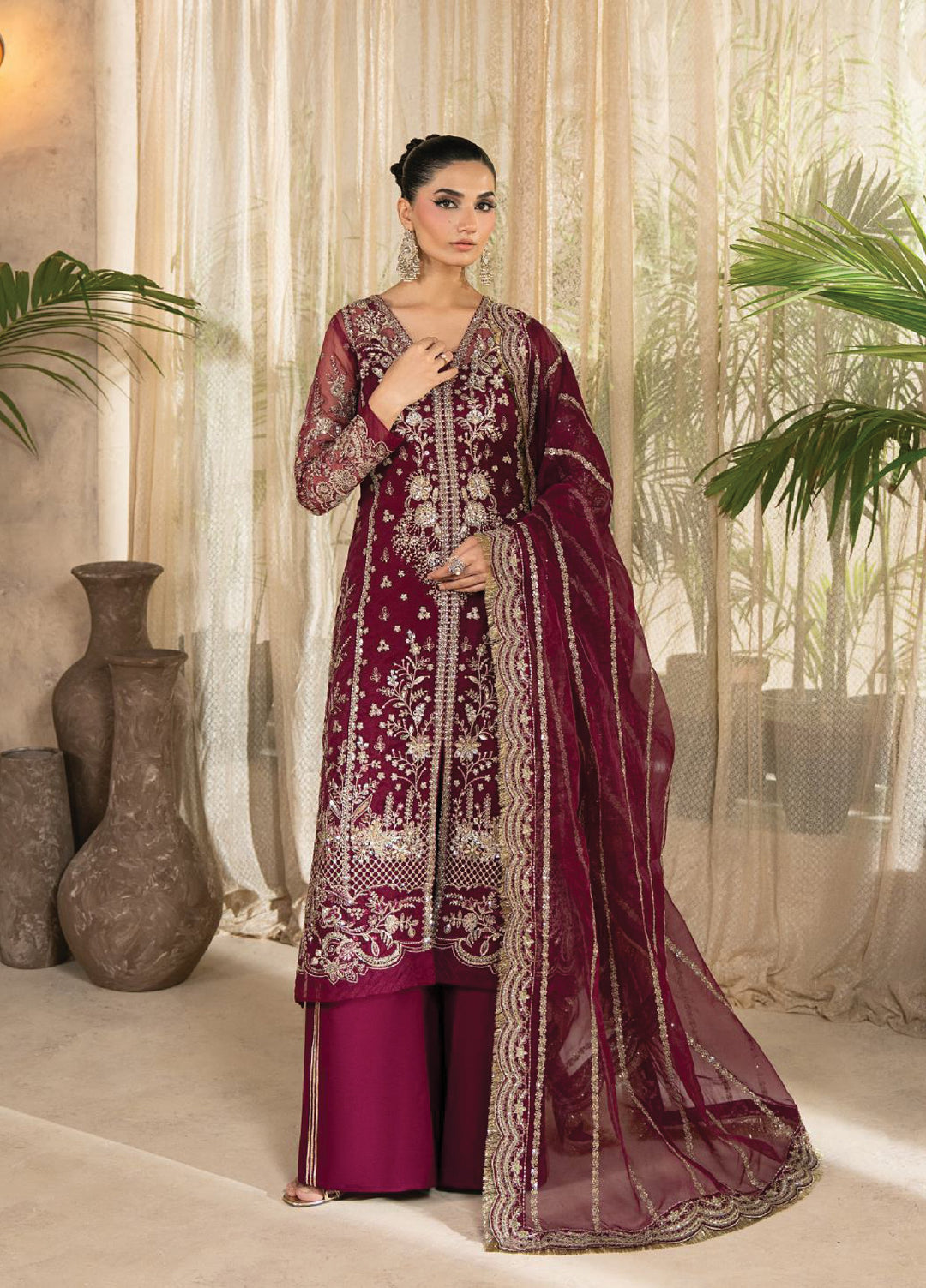 Azira by Gulaal Unstitched Luxury Embroidered Organza 3 piece GL25AF LFU-06 Amisra - Formals Collection