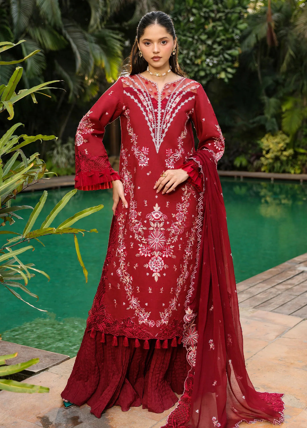 Shanaya by Mahnur Unstitched Embroidered Lawn 3 Piece Suit MN26USL SH-05 - Summer Collection