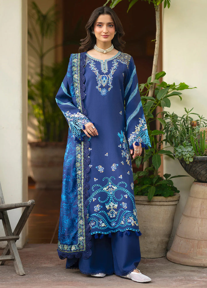 Angan by Mahnur Unstitched Embroidered Lawn 3 Piece Suit MN26UAL AAN-002 - Summer Collection