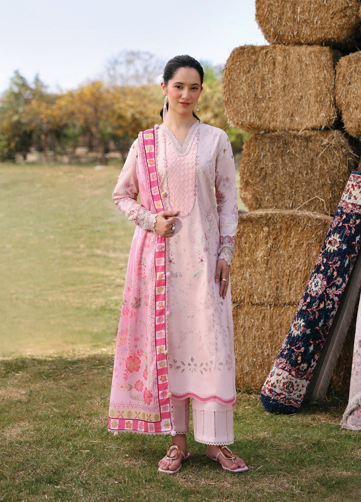 Summer Soiree by Zarposh Unstitched Embroidered Lawn 3 Piece Suit ZR26ULS Selyn - Festive Collection