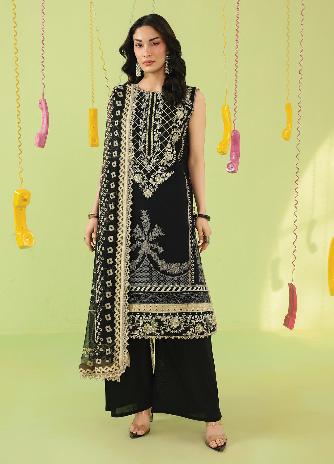 Anaya by Mahnur Unstitched Embroidered Lawn 3 Piece Suit MN26UALV AN2-14 - Festive Collection