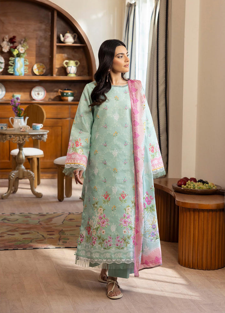 Nissa by RajBari Unstitched Printed Lawn 3 Piece Suit RB26ULN D-12 - Casual Collection