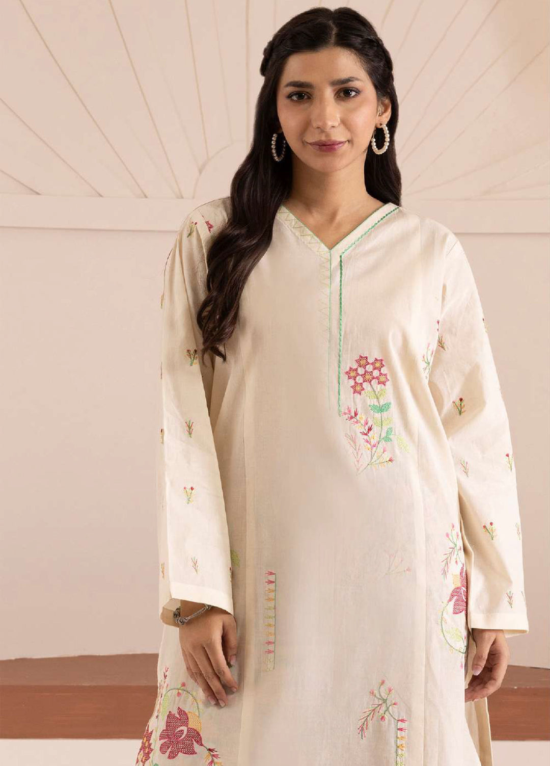 Zellbury Unstitched Embroidered Cotton 2 Piece Suit ZB26UVIII WUC25E20184 - Casual Collection