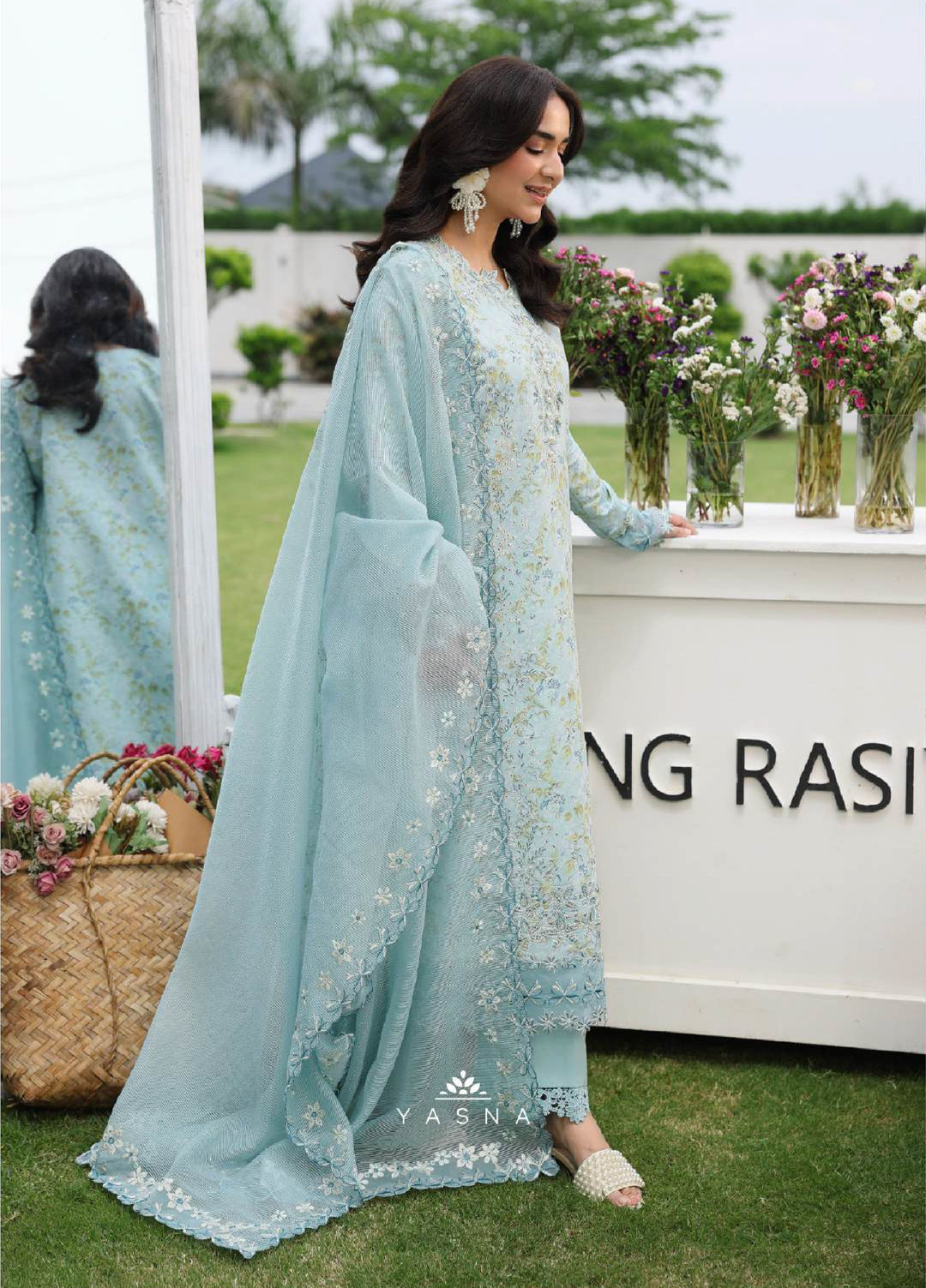 Florence by Rang Rasiya Unstitched Embroidered Lawn 3 Piece Suit RR26ULF Yasna - Festive Collection