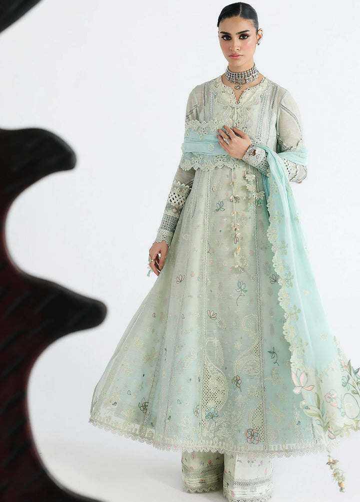 Qalamkar Unstitched Embroidered Lawn 3 Piece Suit QLK26ULF SABEL QFL-8 - Festive Collection