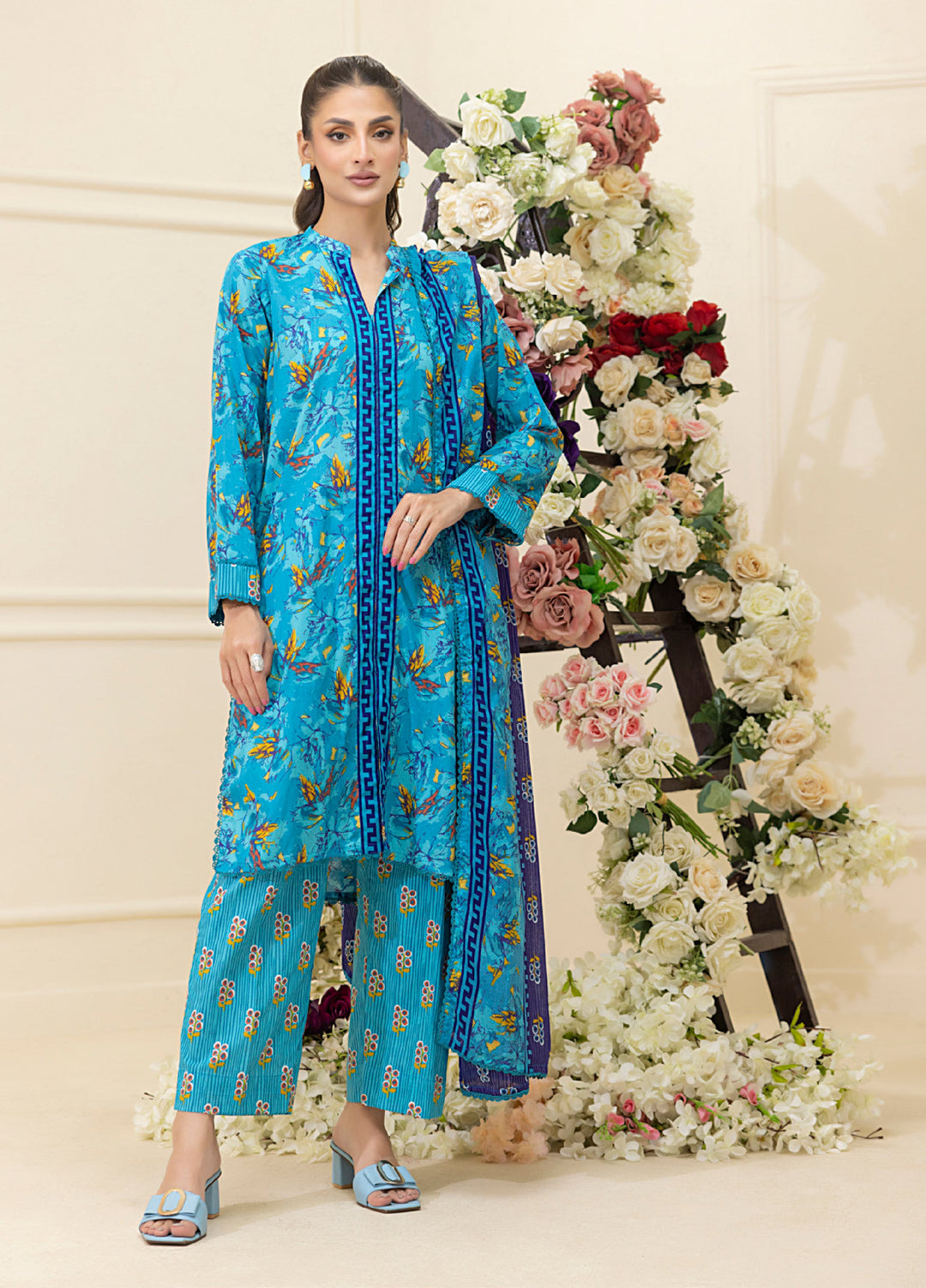 Salina by Regalia Textiles Unstitched Digital Printed Lawn 3 Piece Suit RG26SUVII D-9 - Summer Collection