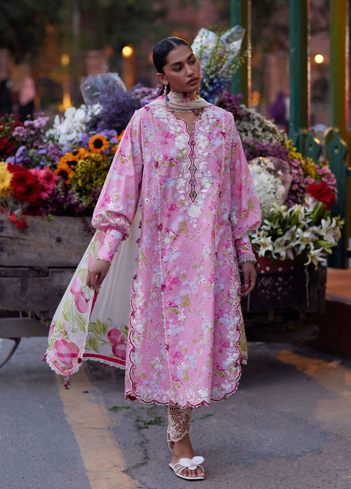 Wild Flower by Zaha Unstitched Embroidered Lawn 3 Piece Suit ZK26UWL ZF26-03 Peony Reverie - Festive Collection
