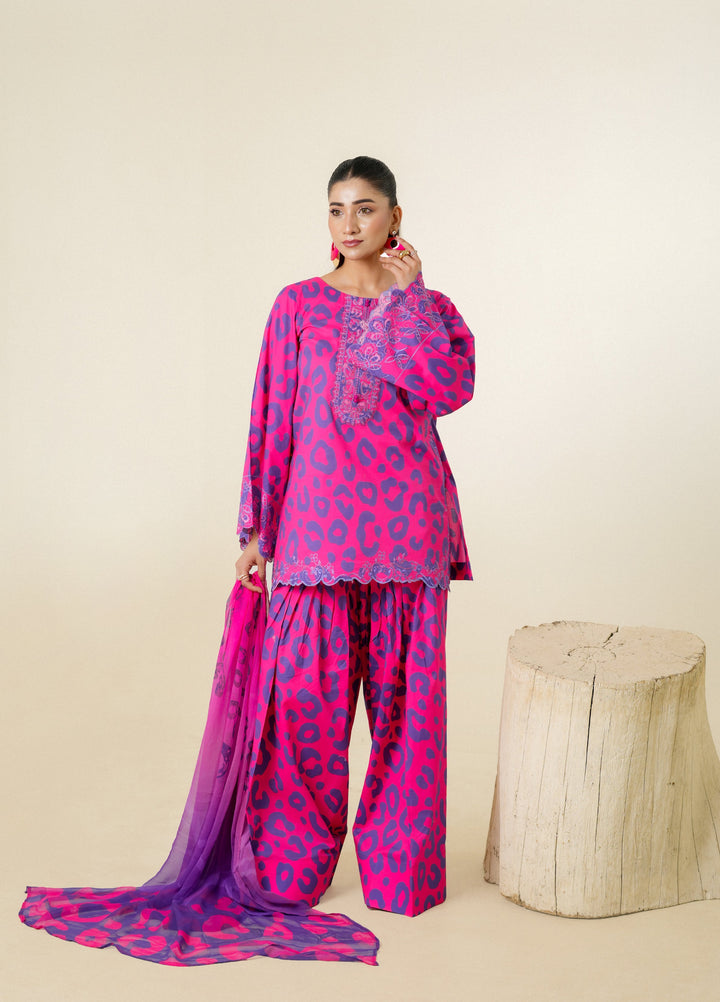 Zar e Jahan by Huma Gul Unstitched Printed Lawn 3 Piece Suit ZIMALHG-901 - Casual Collection