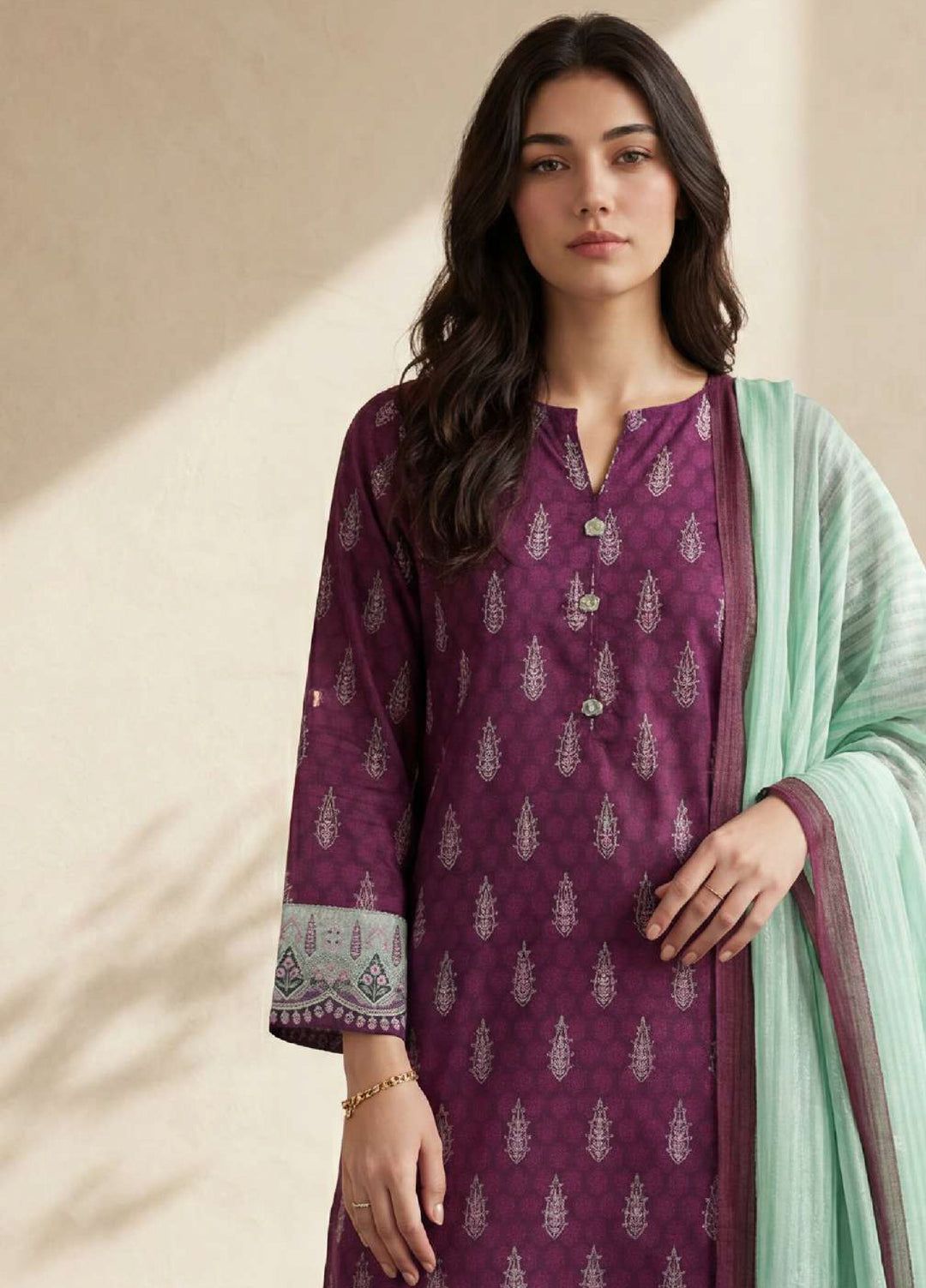 Zellbury Women RTW Printed Lawn 3 Piece Suit ZB26RLC WPS2633184 - Casual Collection