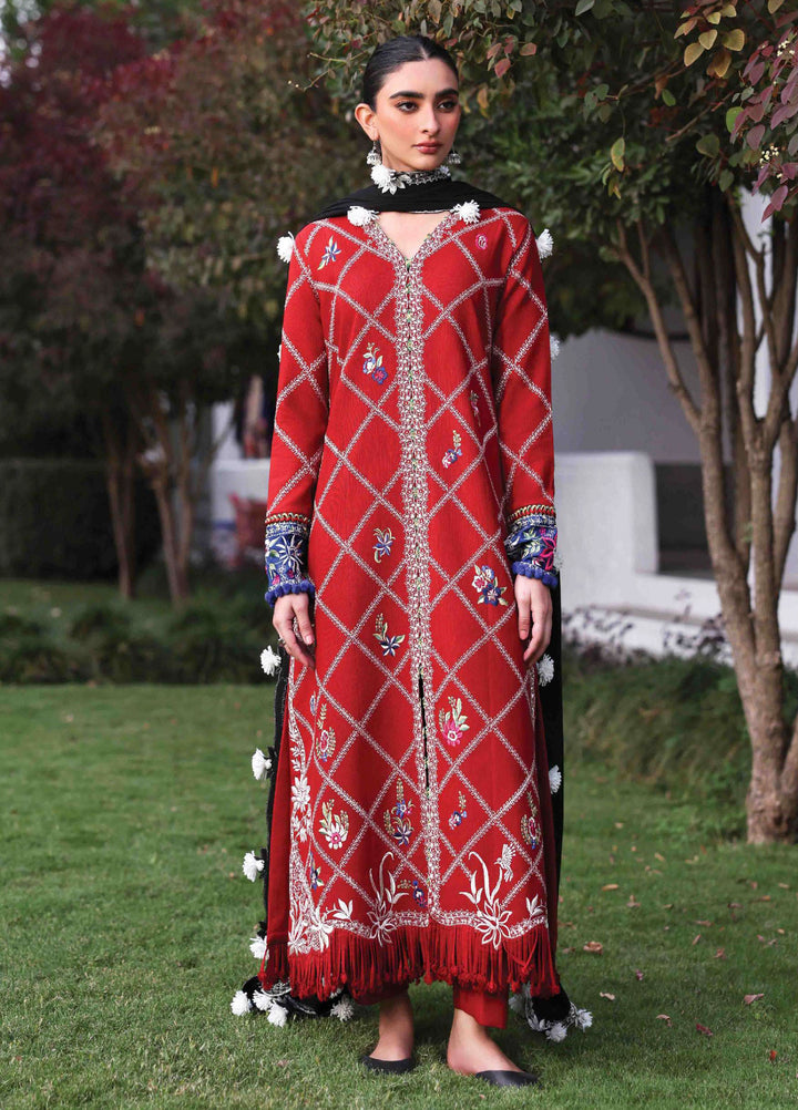 Amaris by Republic Womenswear Unstitched Luxury Shawl Khaddar Embroidered Suits 3 Piece RW25AS D-15 - Winter Collection