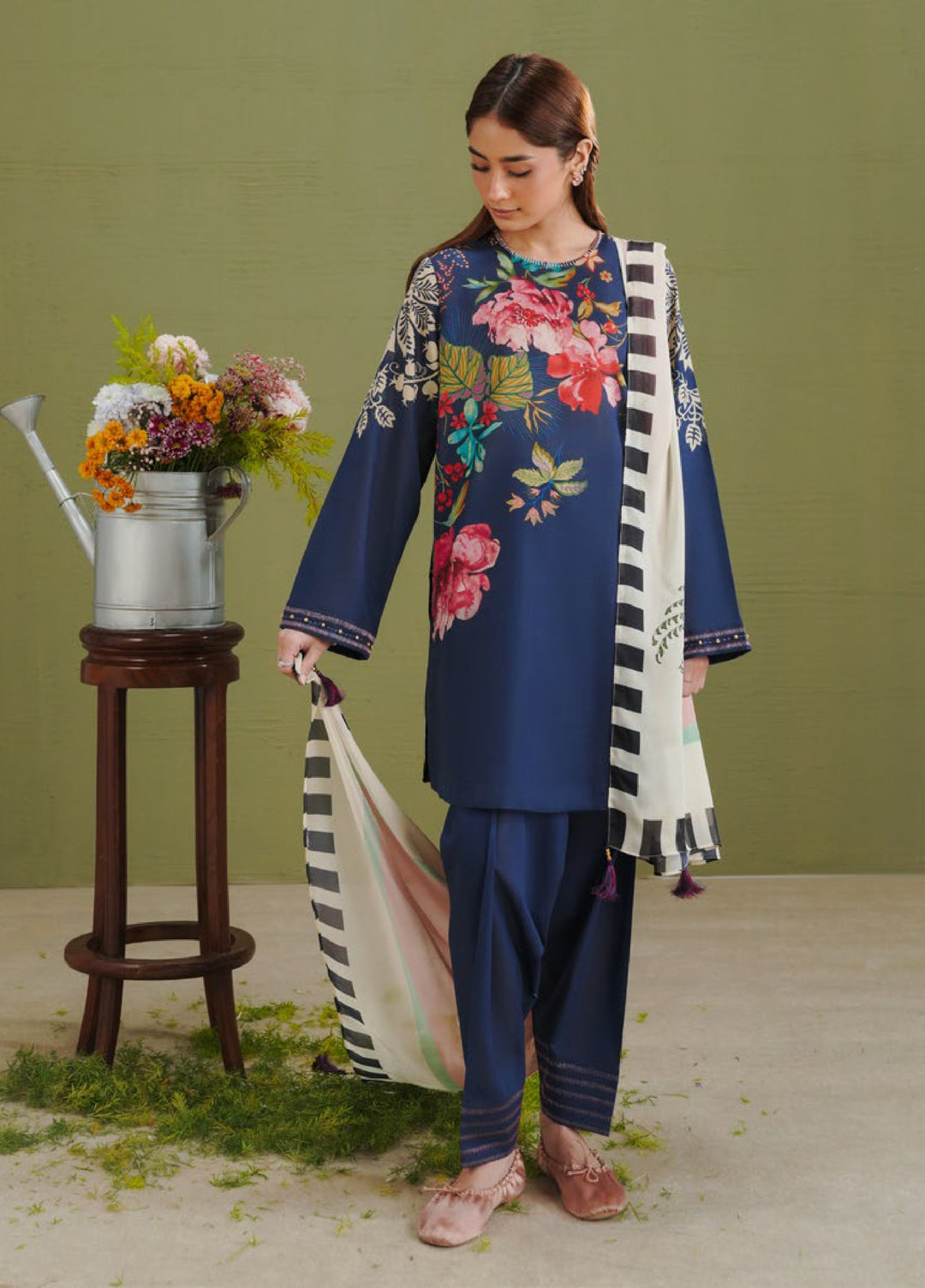 Coco by Zara Shahjahan Unstitched Printed Lawn 3 Piece Suit CZS26PS ZCP-26 03 B - Summer Collection