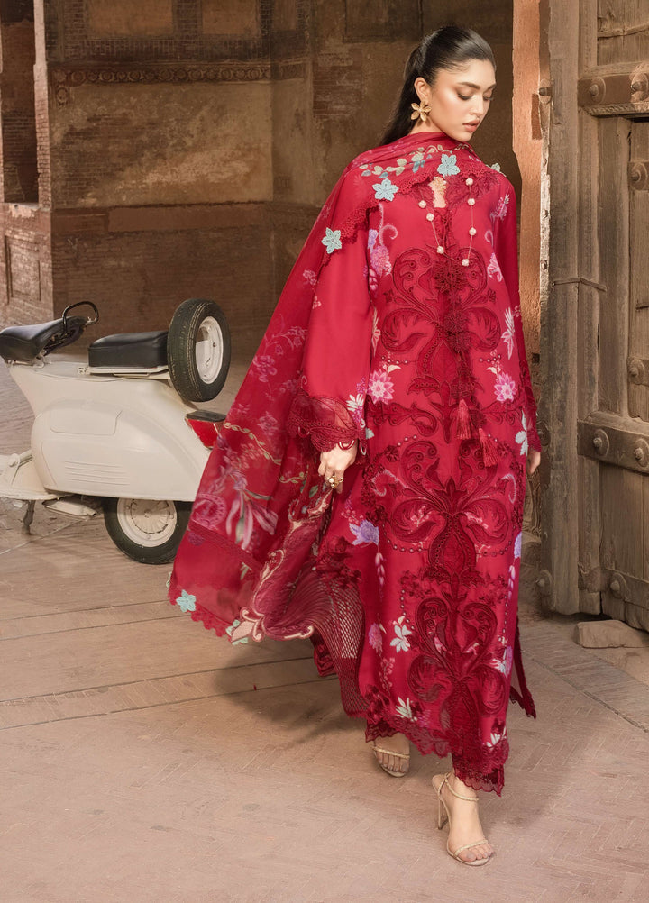 Bloom by Saira Shakira Unstitched Embroidered Lawn 3 Piece Suit SSR26ULB ZELIE-04B - Eid Collection