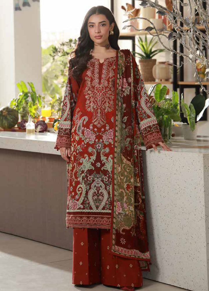 Delia by Gulaal Unstitched Embroidered Lawn 3 Piece Suit GL26UD D-9 Siaa - Summer Collection