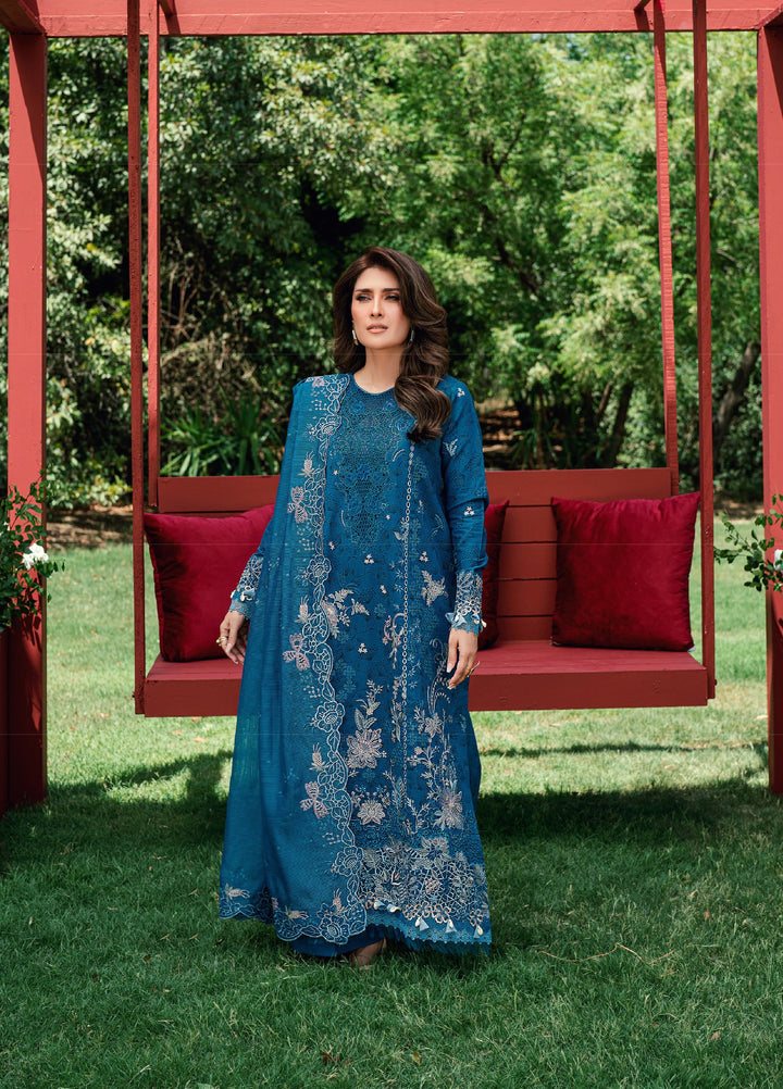 Florent Unstitched  Embroidered Lawn 3 Piece Suit FL26ULE FEF-2A - Eid Collection