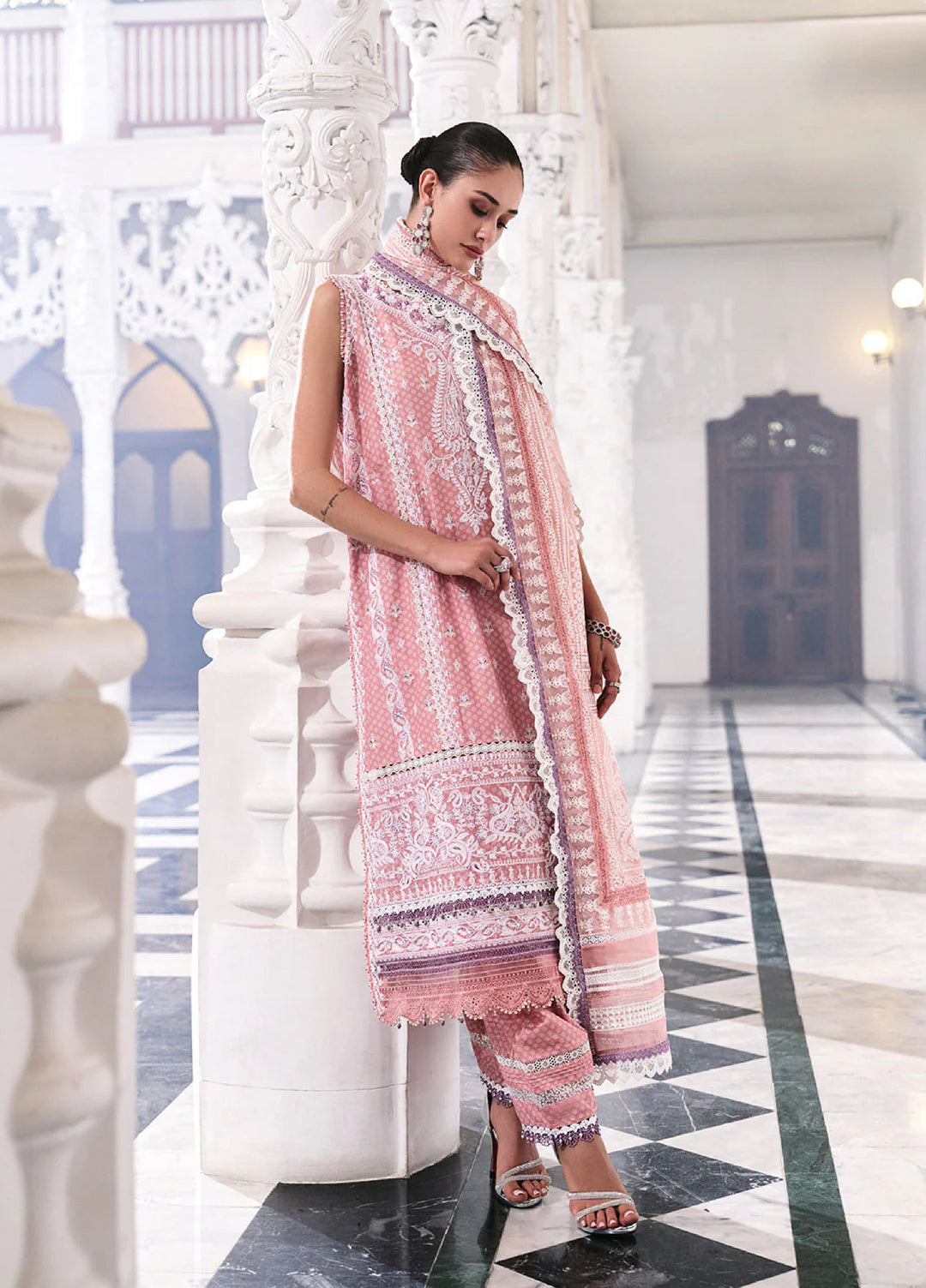 Sobia Nazir Unstitched Embroidered Luxury Lawn 3 Piece Suit SN26ULE D-11 A - Eid Collection