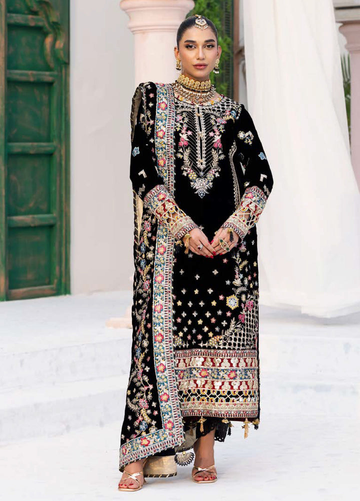 Andaz E Makhmal by Zebtan Unstitched Velvet ZB25 ZAM-03 - Festive Collection