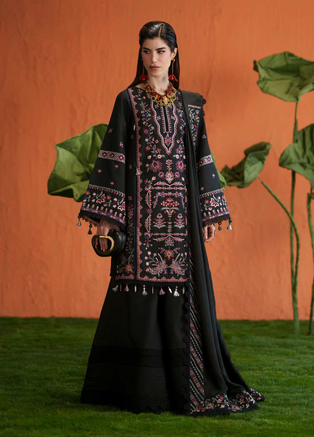 Blooming Flower by Zariya Unstitched Embroidered Lawn 3 Piece Suit ZRY26ULB ZARETA ZB-60109 - Festive Collection