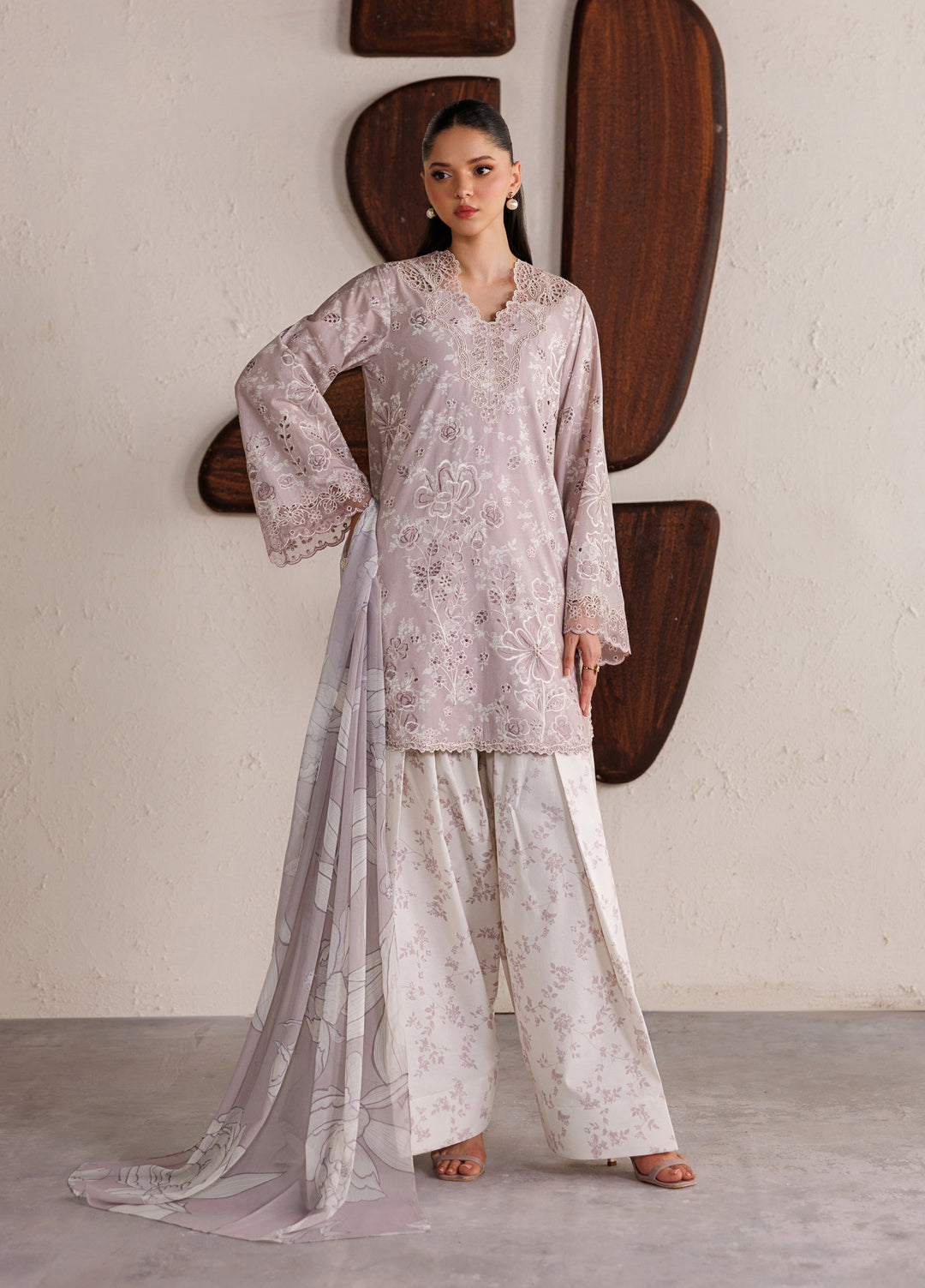 Iznik Unstitched Embroidered Lawn 3 Piece Suit IZ26ULF IBE-07 - Festive Collection