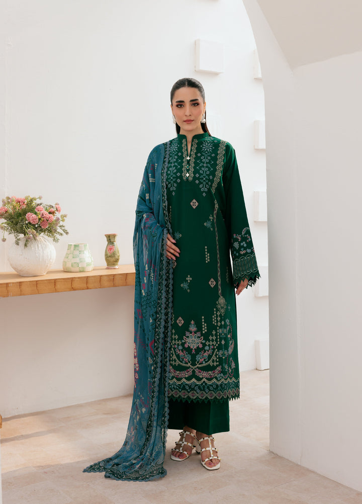 Zync by Florent Untitched Lawn Embroidered 3 Piece Suit FL26UZ FZ-8B - Summer Collection