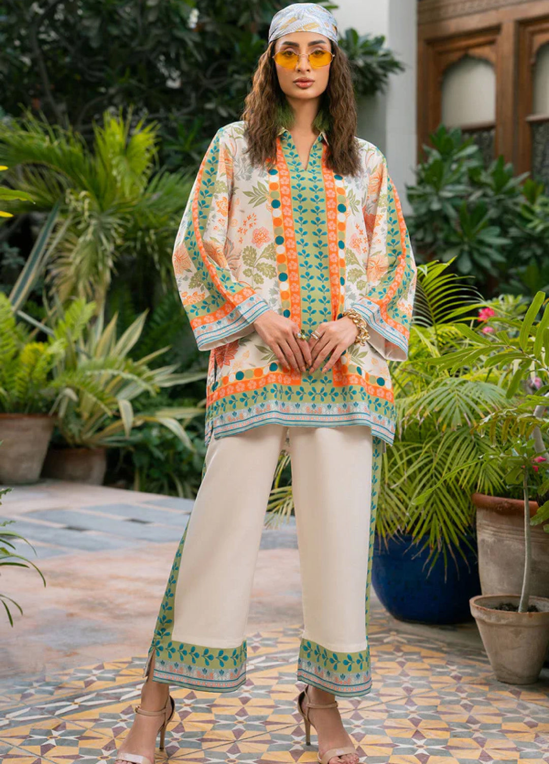 Nairah Women Pret Printed Arabic Lawn Suit NAH26PN Serene - Spring Collection