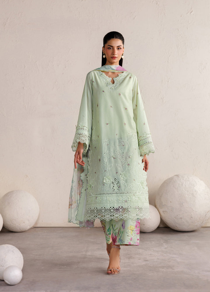 Iznik Unstitched Embroidered Lawn 3 Piece Suit IZ26ULF IBE-06 - Festive Collection