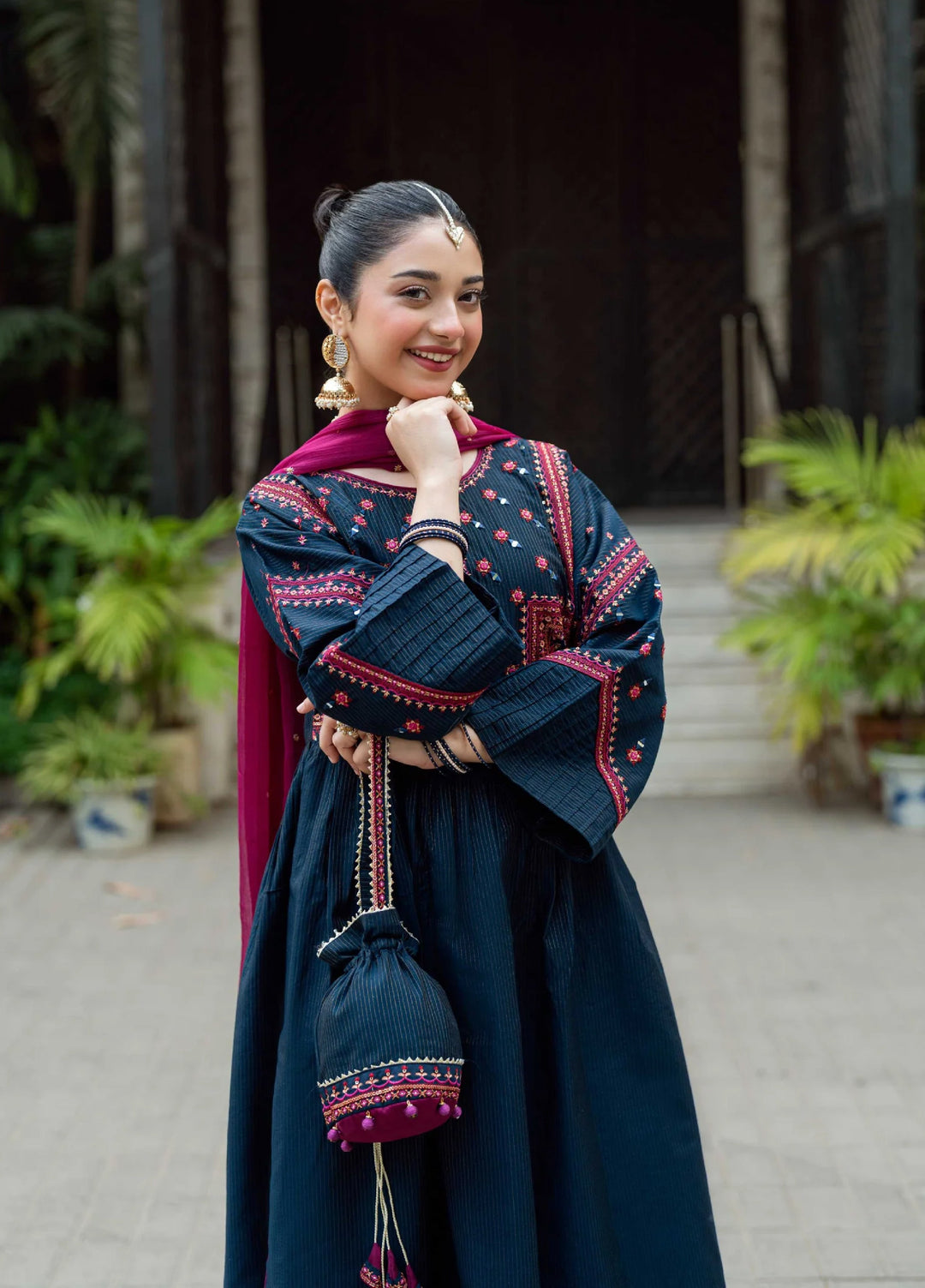 Omal by Komal Pret 3 Piece Cotton Susi Suit Marvi - Festive Collection