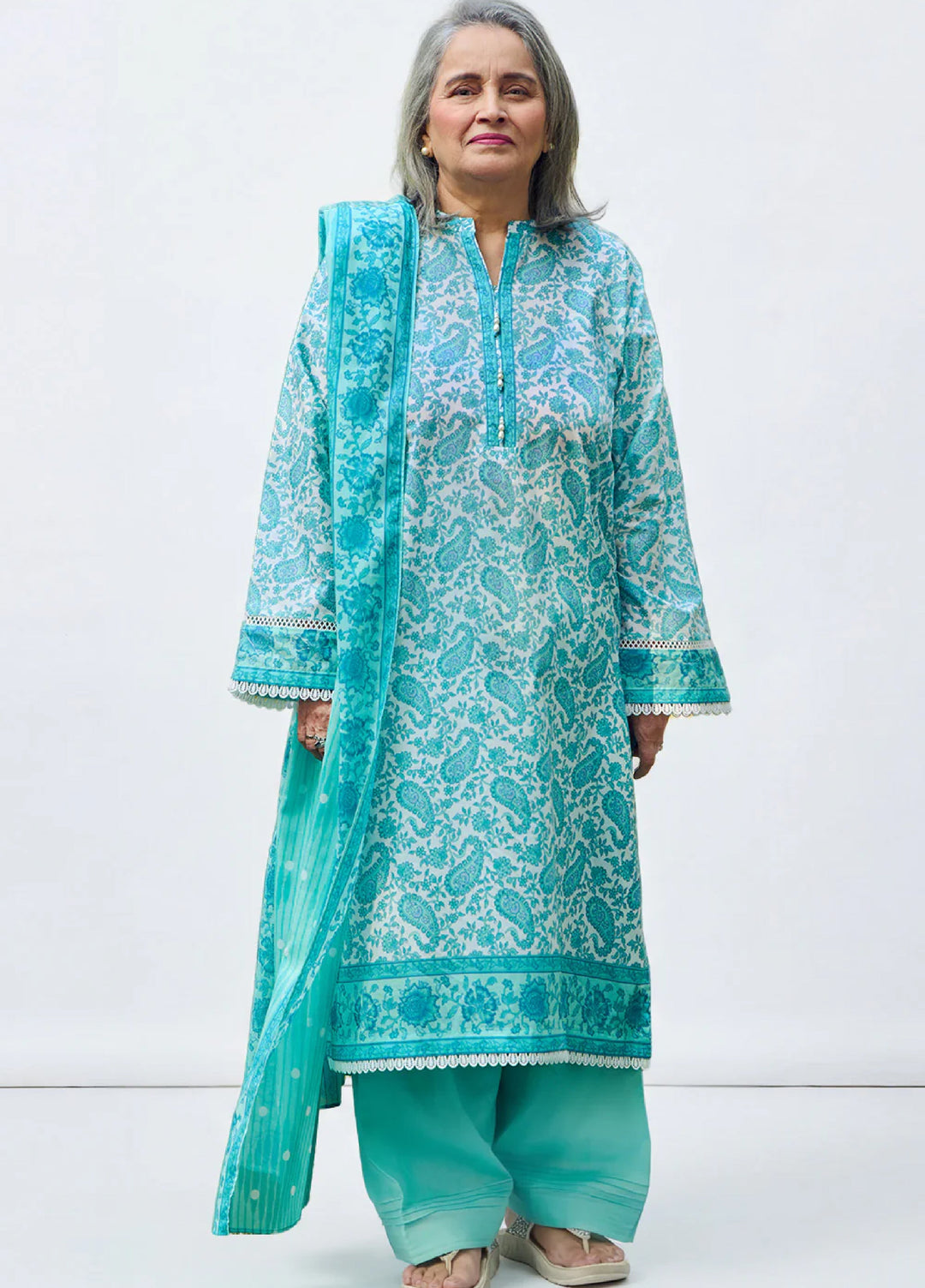 Tribute To Mother by Gul Ahmed Unstitched Printed Lawn 3 Piece Suit GA26UTM CL-52704 A - Summer Collection