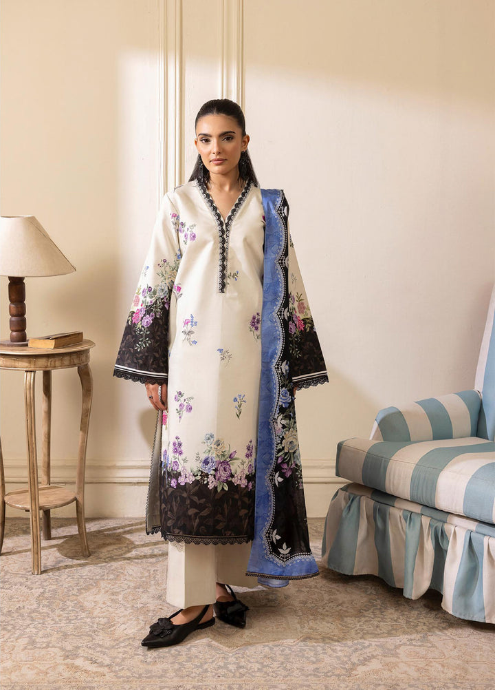 Nissa by RajBari Unstitched Printed Lawn 3 Piece Suit RB26ULN D-06 - Casual Collection