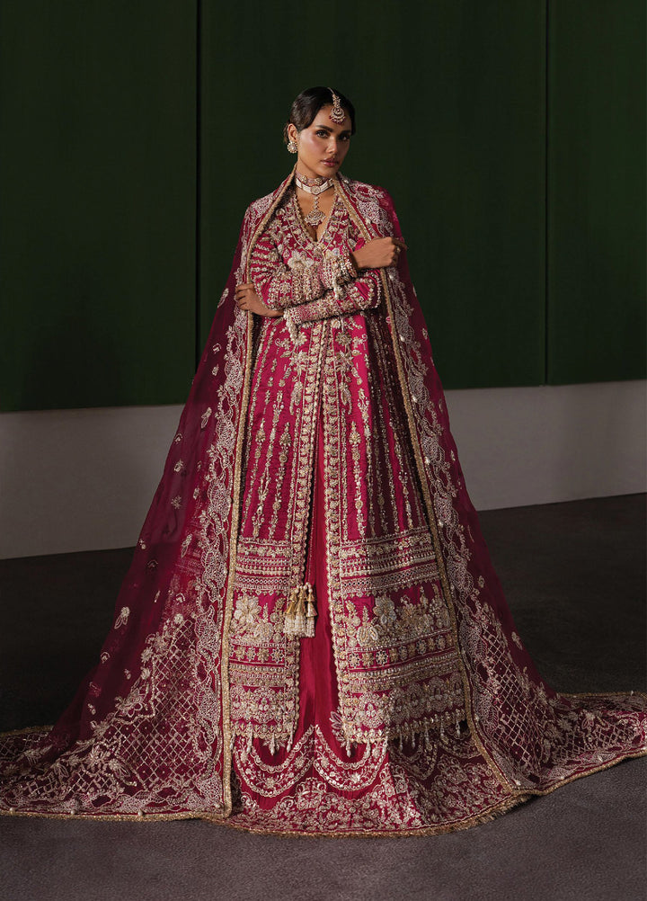 The Brides Edit by Afrozeh Unstitched Embroidered Raw Silk 3 Piece Suit AF26UBE D-05 Ophelia - Wedding Collection