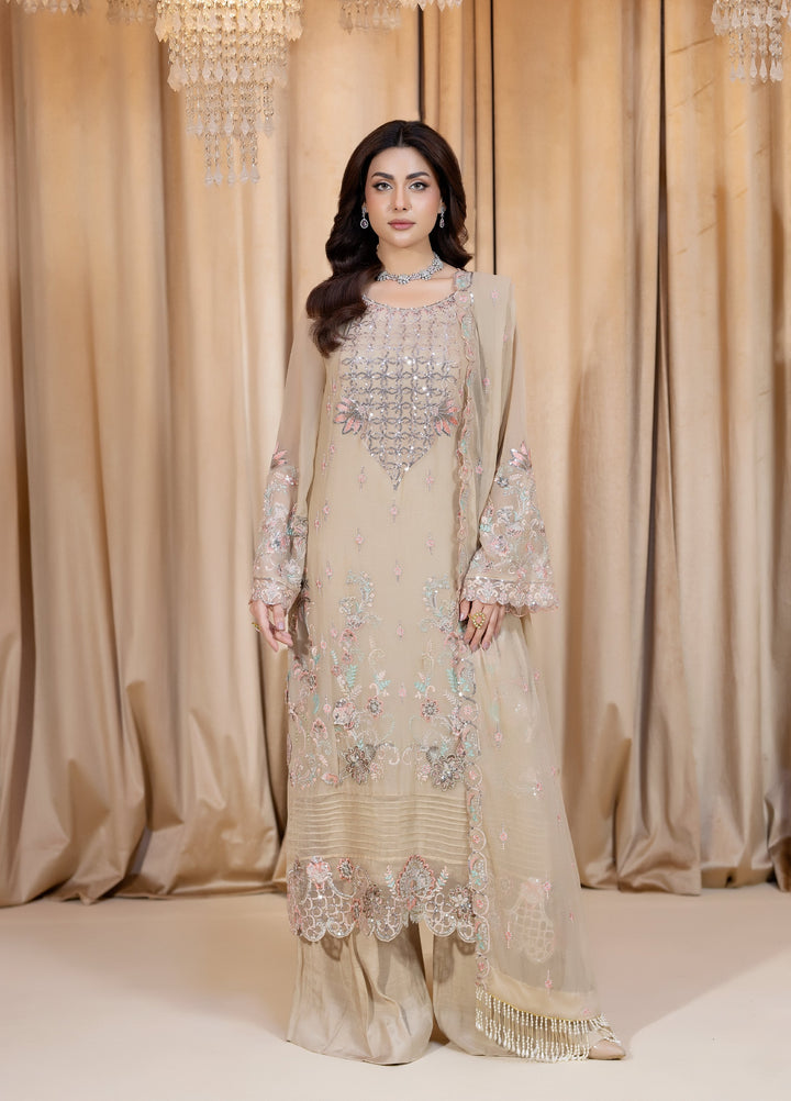Daastan Raum by Sarb Unstitched Embroidered Chiffon 3 Piece Suit RS26UCD DCL-03 - Festive Collection