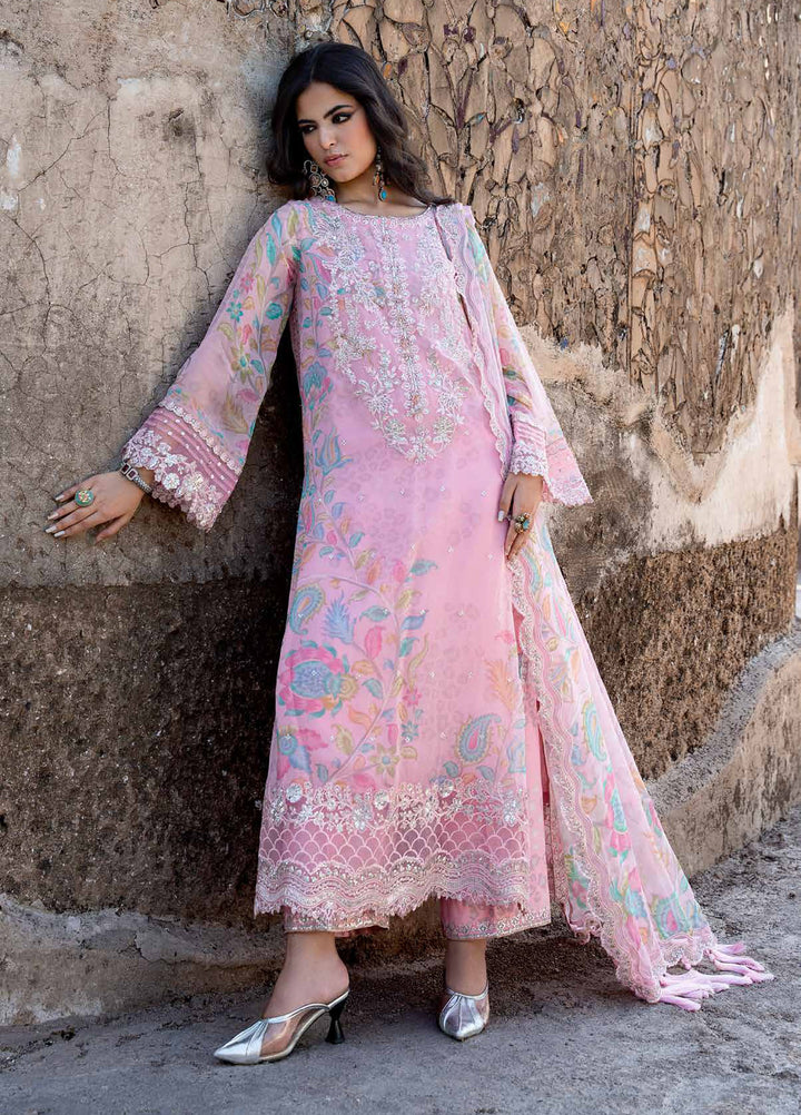 Vasal by Charizma Unstitched Embroidered Chiffon 4 Piece Suit CHR26UVC VSLW6-01 - Festive Collection