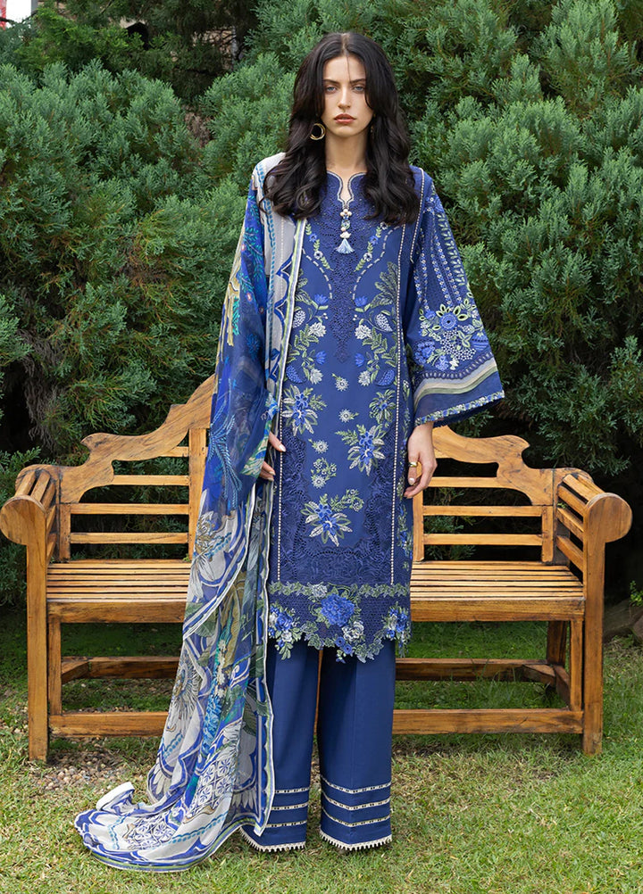 Mon Tresor by Esmel Unstitched Embroidered Luxury Lawn 3 Piece Suit EML26UMT D6-Ete - Summer Collection