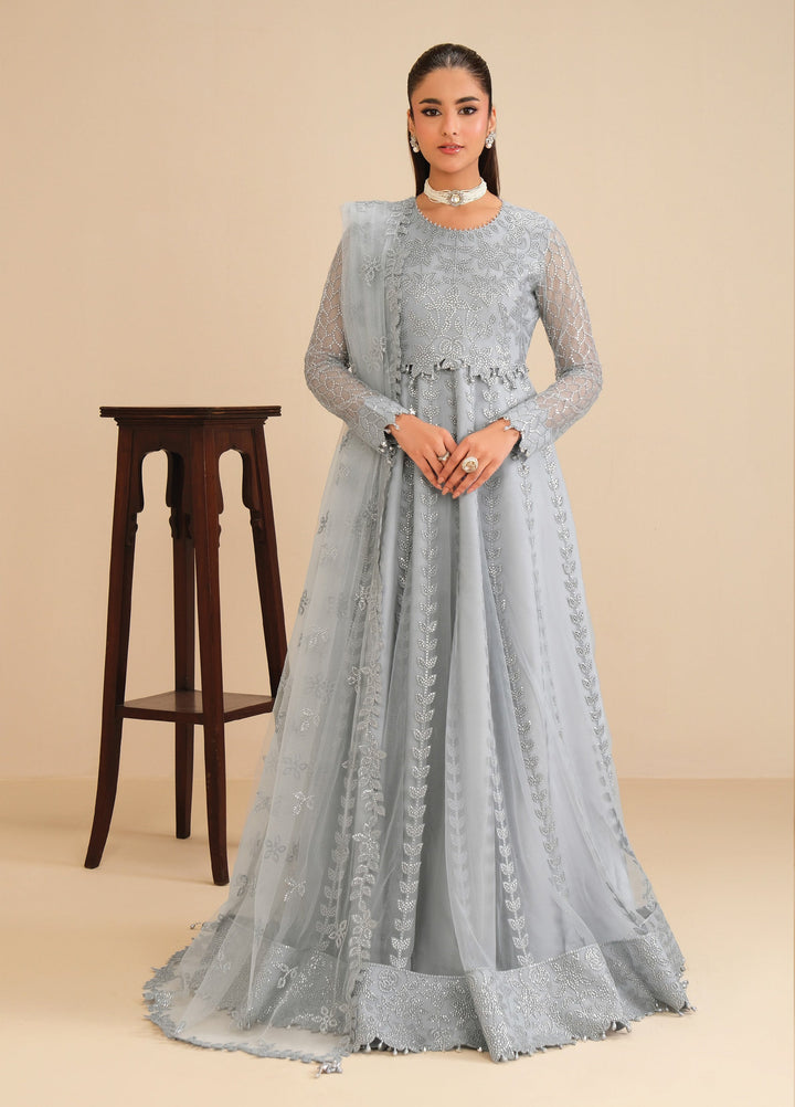 Alizeh Fashion Unstitched Embroidered Net 3 Piece Suit AF26UNF SHAMA AF-NT-2259 - Festive Collection