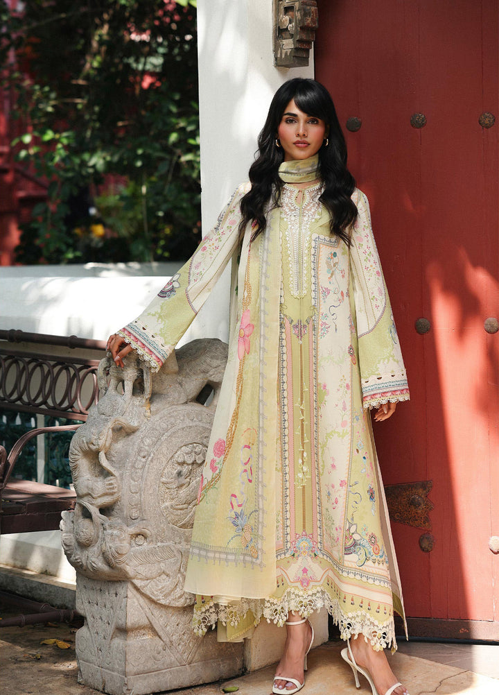 Q Prints by Qalamkar Unstitched Lawn Printed 3 Piece Suit QLK26QP Vaila - Summer Collection
