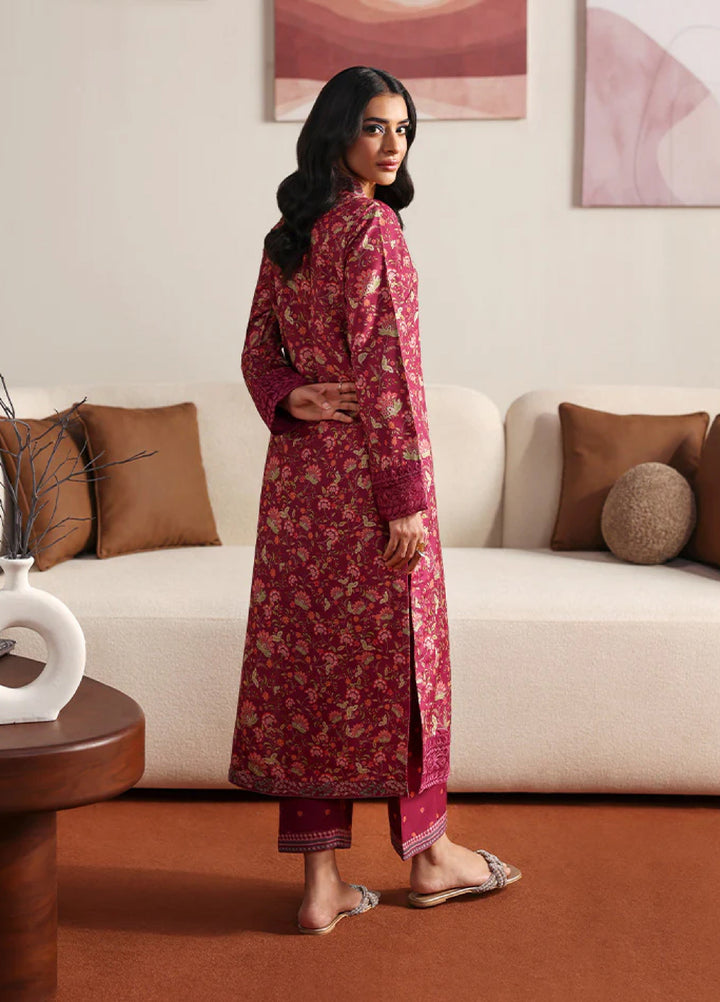 Basics by Gulaal Pret Embroidered Poly Lawn 3 Piece PL-11 Cerise - Summer Collection
