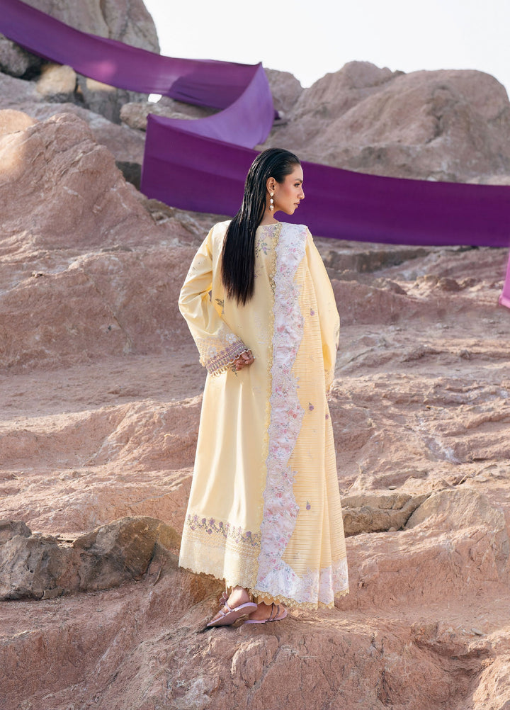 Florent Unstitched Embroidered Luxury Lawn 3 Piece Suit FL26UL FL-5A - Festive Collection