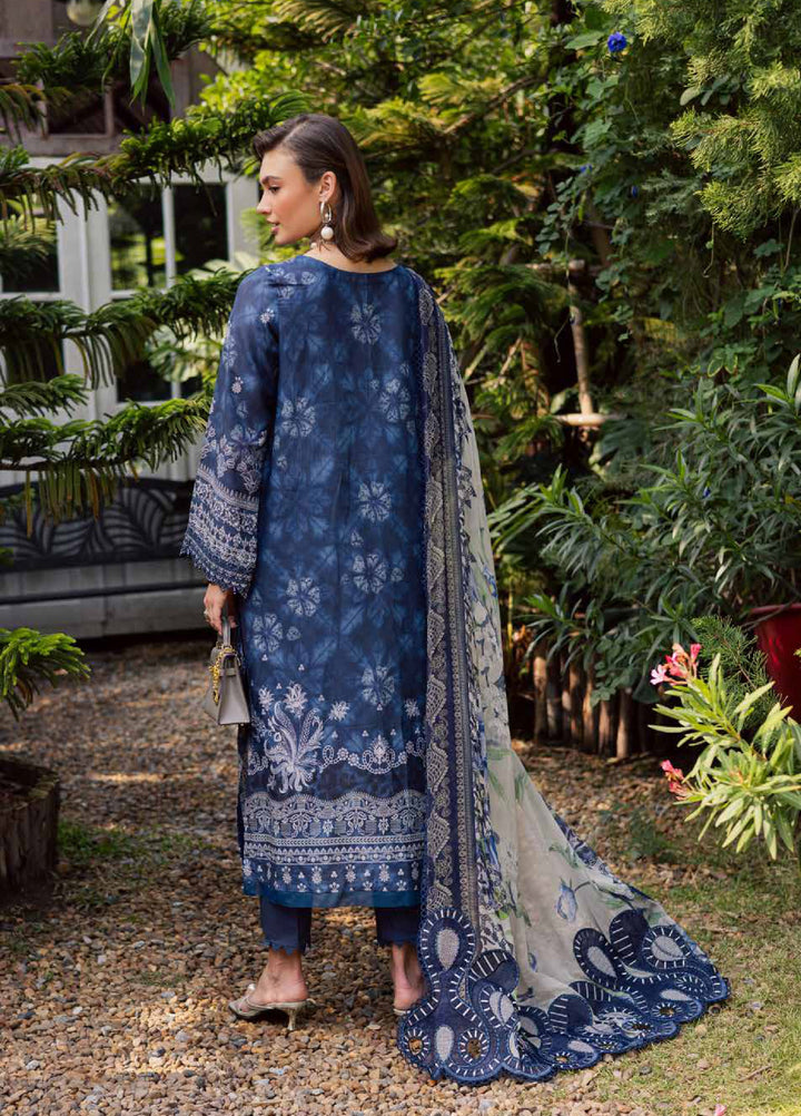 Gardenia by Nureh Unstitched Embroidered Lawn 3 Piece Suit NU26UGL NSG-213 - Summer Collection