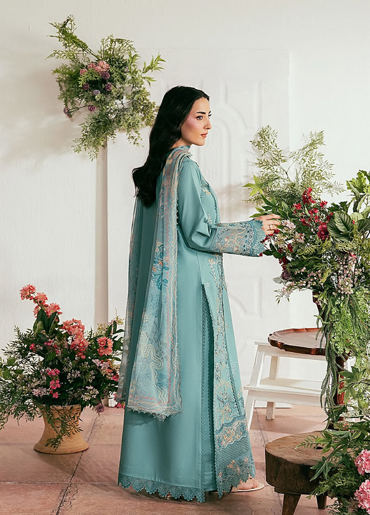 Zync by Florent Unstitched Embroidered Lawn 3 Piece Suit FL26ULZ FZ-4B - Summer Collection