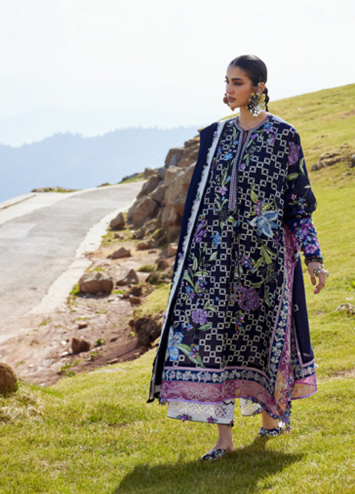 Kashmee Legacy by Elan Unstitched Embroidered Lawn 3 Piece Suit EL26ULKL Sonamarg EL26-09B - Festive Collection