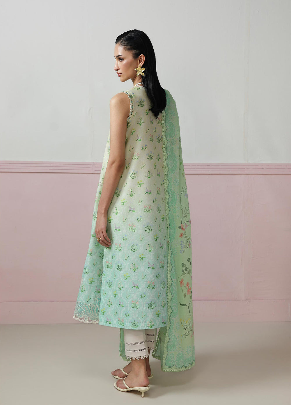 Q Prints by Qalamkar Unstitched Printed Lawn 3 Piece Suit QLK26UQL Della QQP-07 (B) - Summer Collection